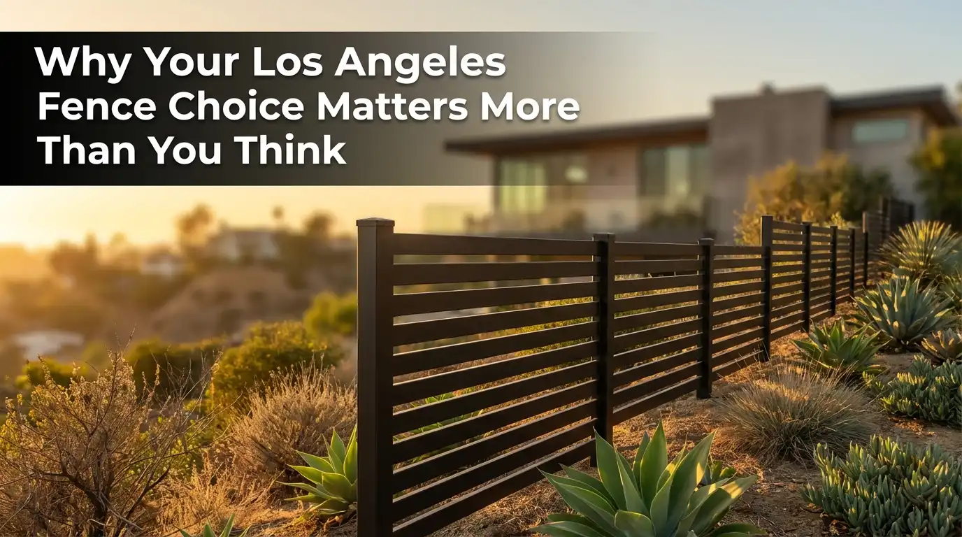 Why Your Los Angeles Fence Choice Matters More Than You Think