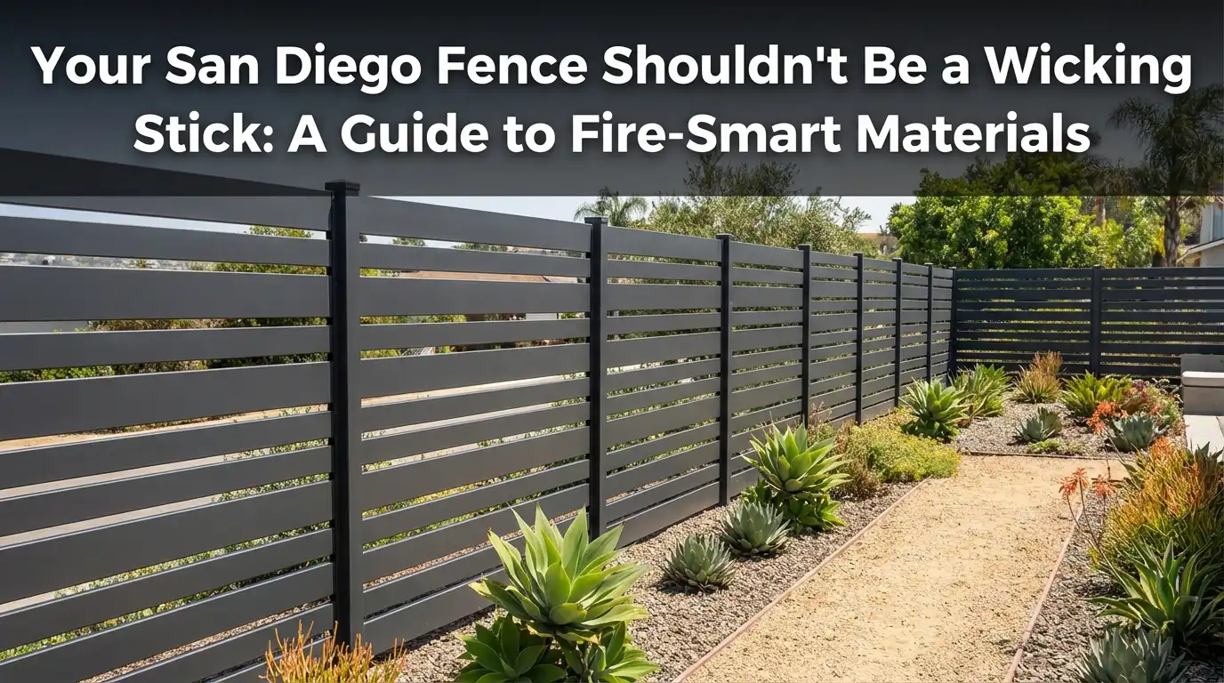 Your San Diego Fence Shouldn't Be a Wicking Stick: A Guide to Fire-Smart Materials