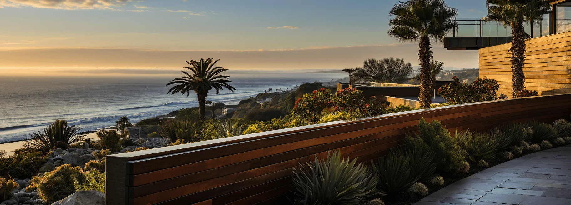 Coastal home in San Diego with fencing