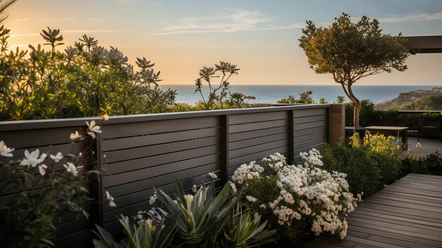 Composite wood fencing