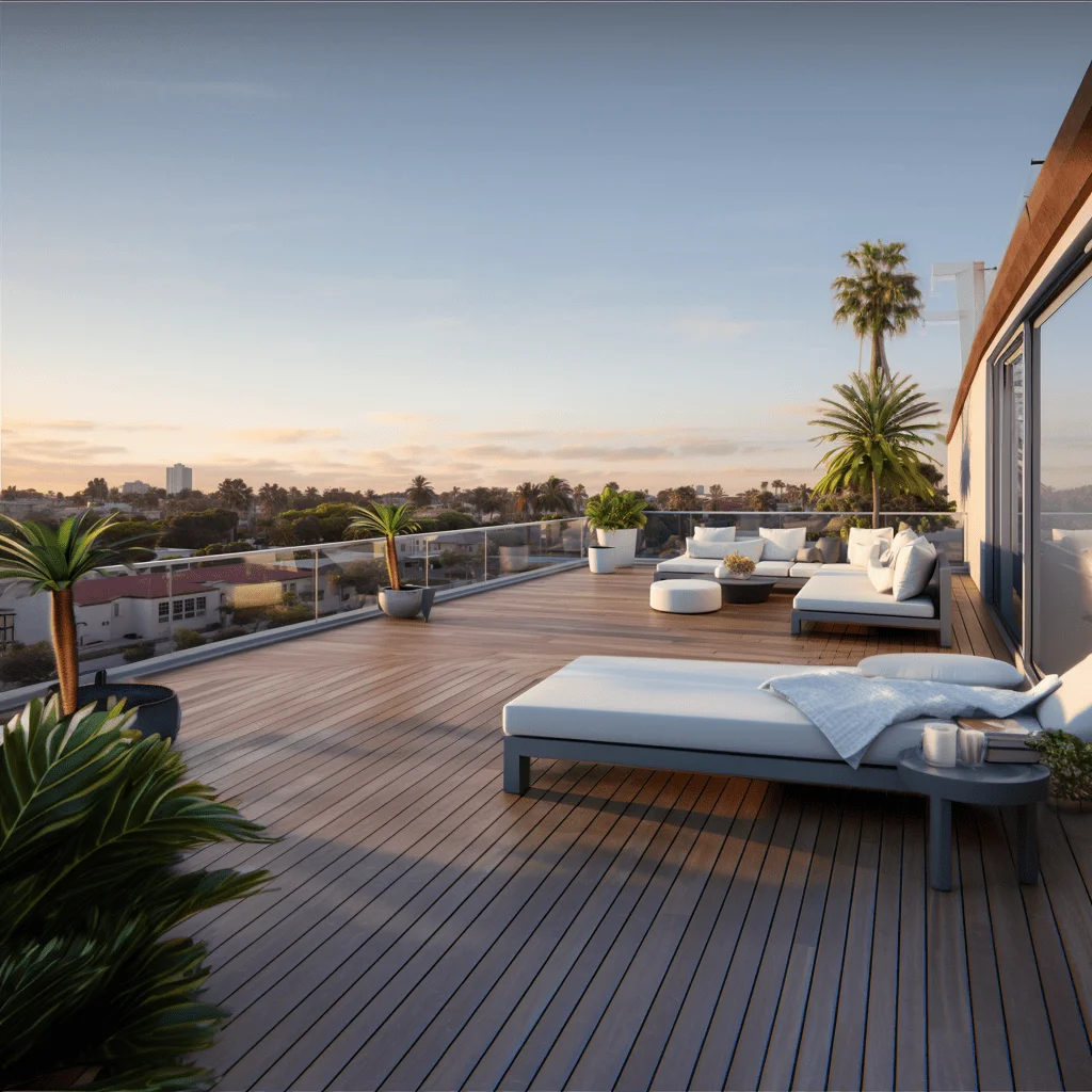 Winchester grey composite wood deck