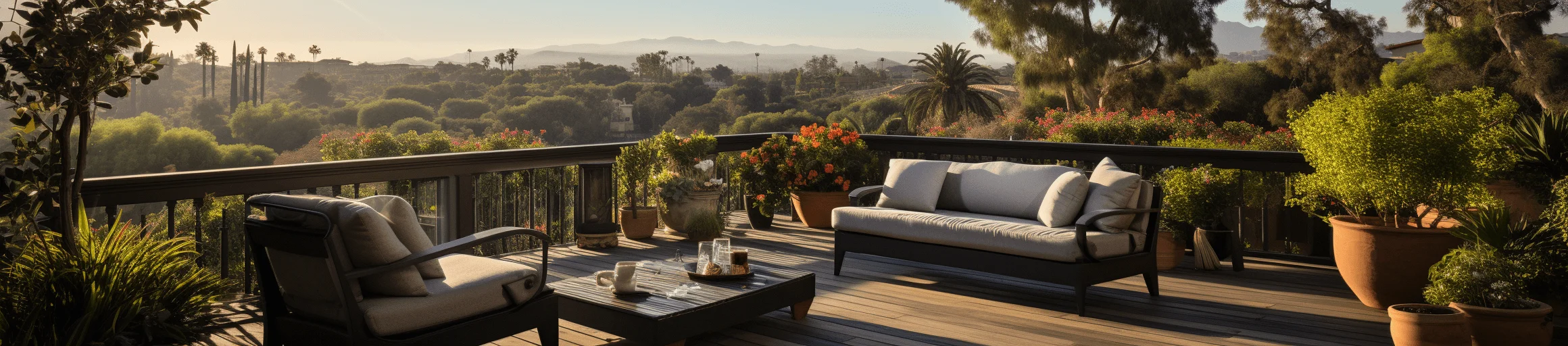 Winchester grey composite wood deck in backyard