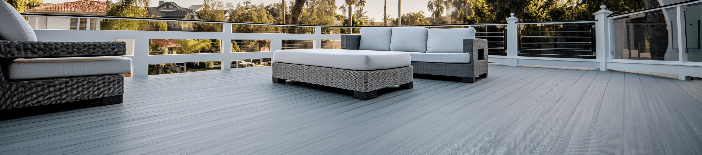 Winchester grey composite wood deck