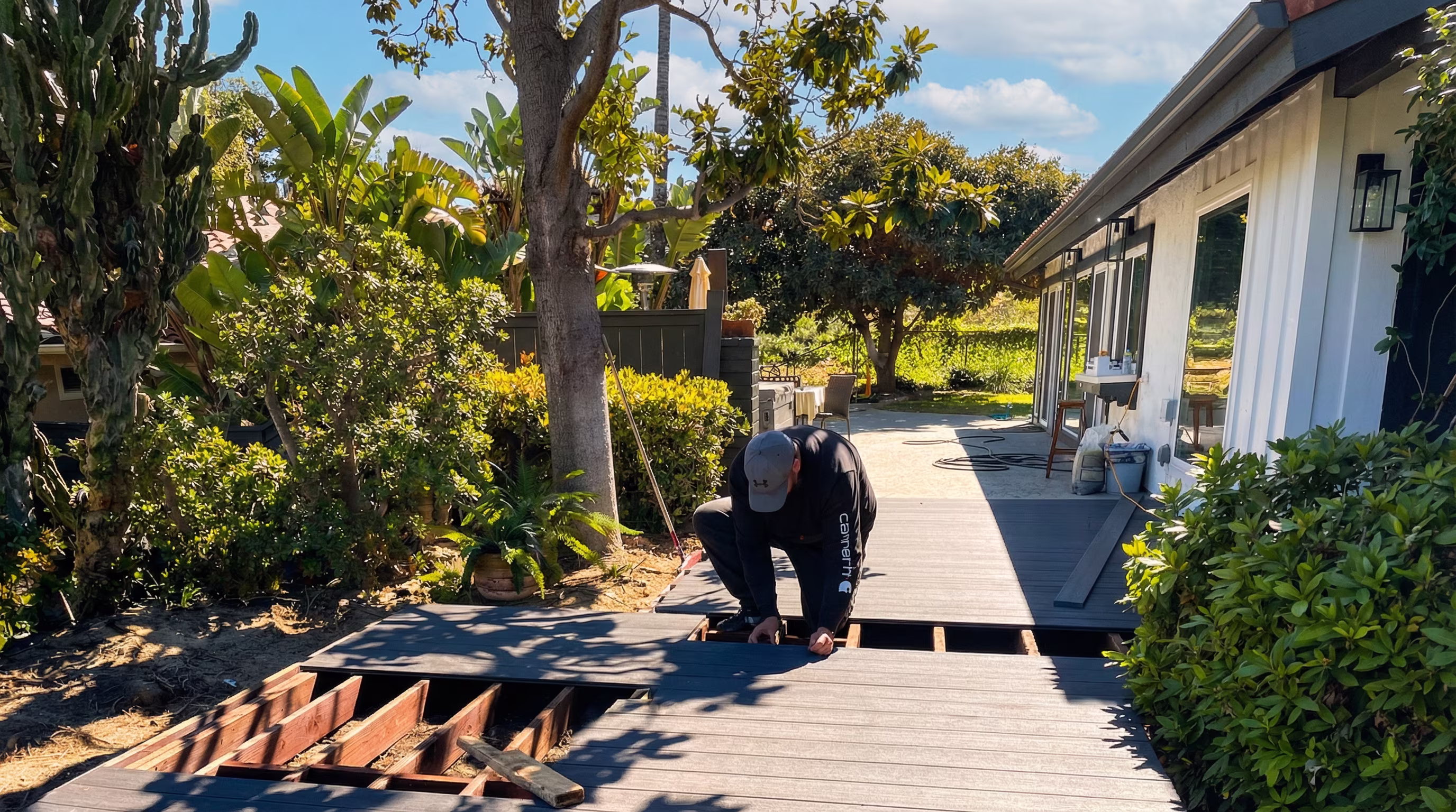 Custom composite deck in Encinitas