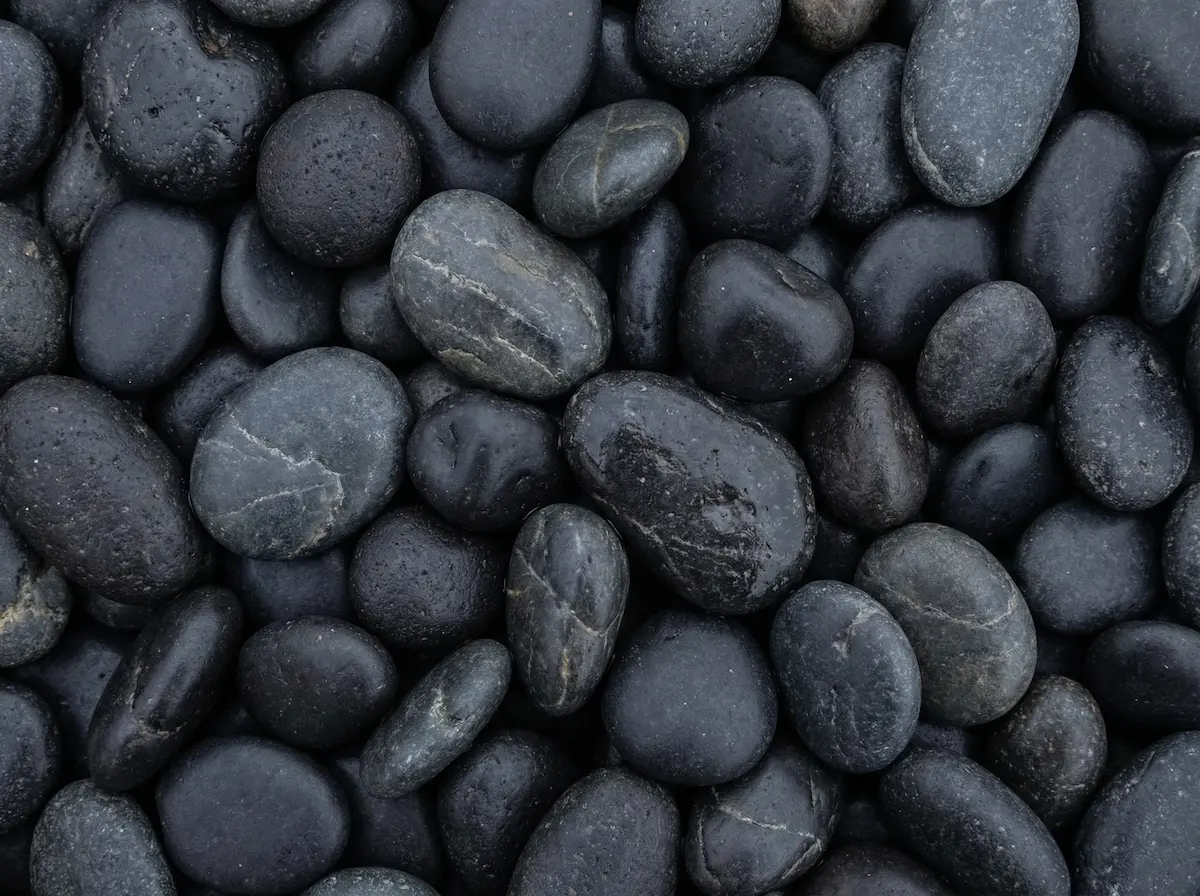 Close-up Mexican beach pebble texture