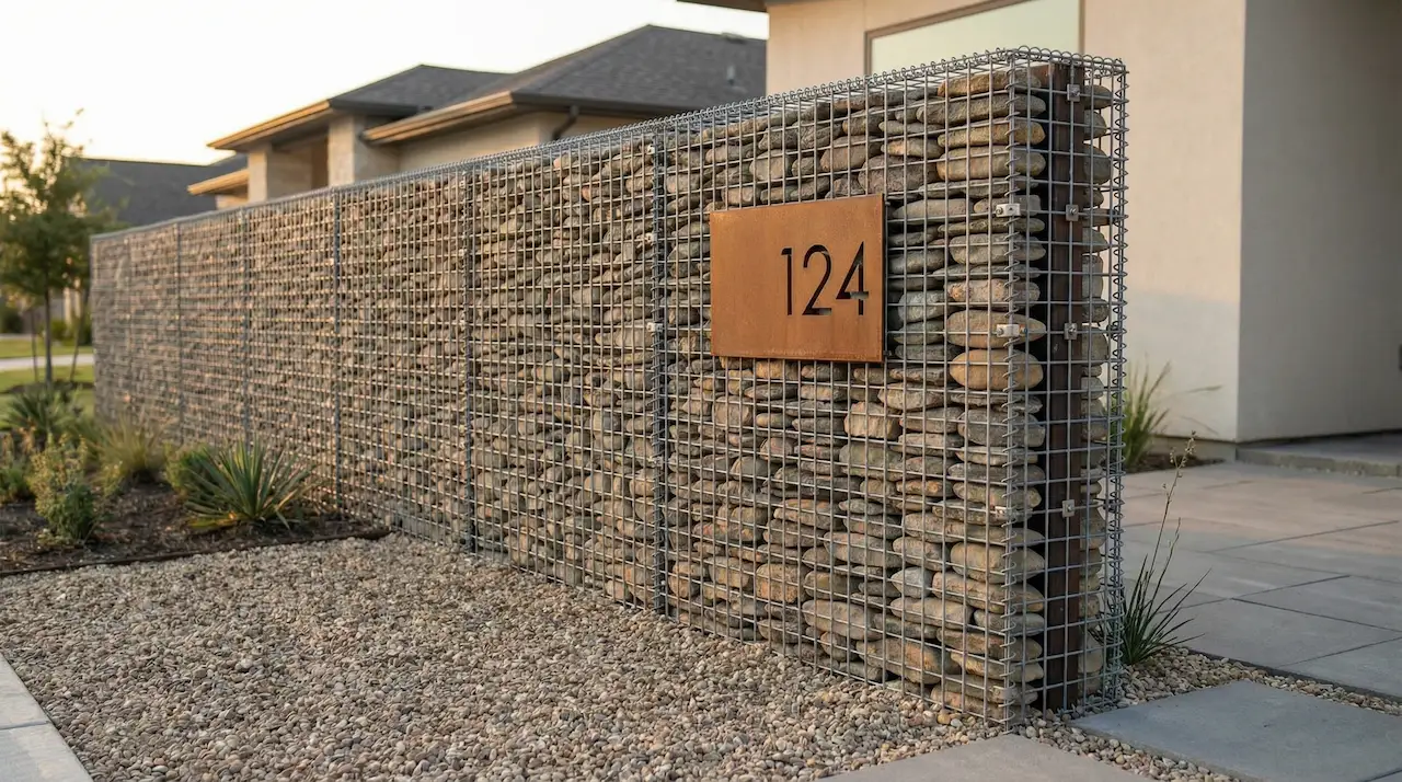 Gabion walls in San Diego